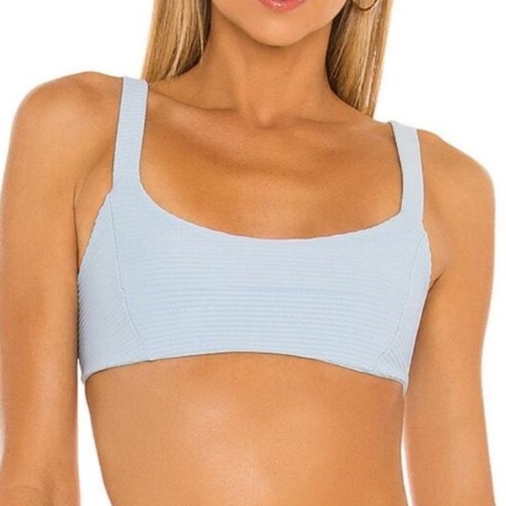 L*Space Jess Blue Bikini Top Swimwear – Women’s XS -‎ NWOT